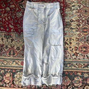 Maeve by Anthropologie White Cargo Pants!